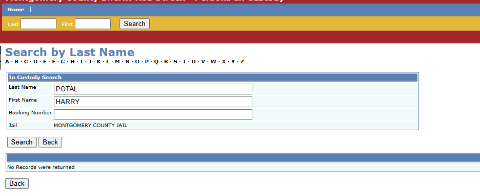 Jail Inmate Search